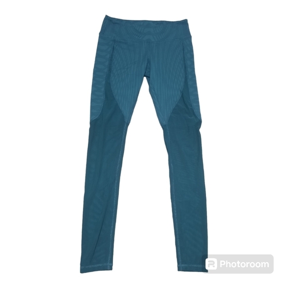 ALO (Medium) Green Mesh Motion Leggings - Picture 4 of 10